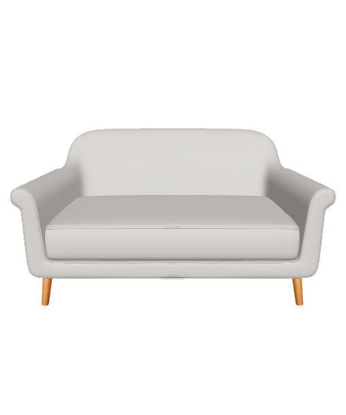 Stylish Modern Two-Seat Sofa - 3D Model