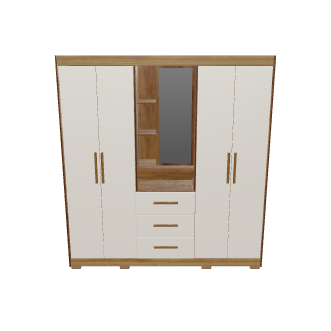 Stylish Modern Wardrobe 3D Model - 3D Model
