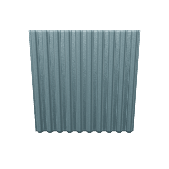 Rustic Corrugated Metal Panel 3D - Industrial 3D Model