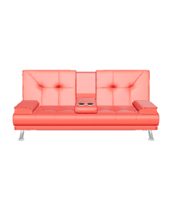 Stylish Sofa with Cup Holders - Furniture 3D Model