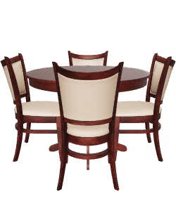 Elegant Round Dining Table Set - Furniture 3D Model