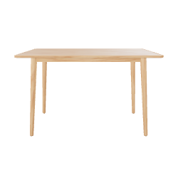 Minimalist Wooden Dining Table 3D - 3D Model