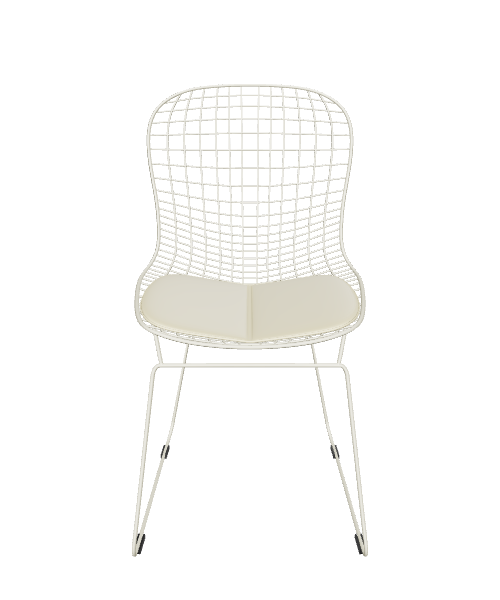 Stylish Wireframe Dining Chair 3D - 3D Model