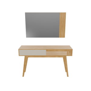 Modern Console Table with Mirror 3D - 3D Model