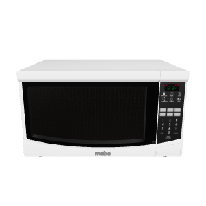 Sleek White Microwave 3D Model - 3D Model