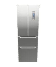 Sleek Stainless Steel Refrigerator 3D - 3D Model
