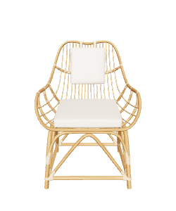 Stylish Rattan Lounge Chair 3D - 3D Model