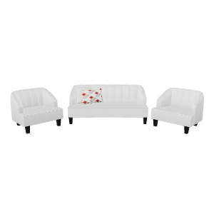Elegant White Sofa Set 3D - 3D Model