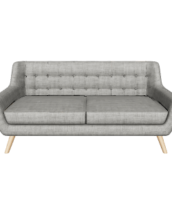 Modern Two-Seat Sofa 3D - 3D Model