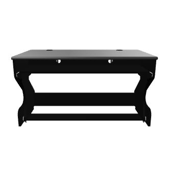 Stylish Black Office Desk Model - 3D Model
