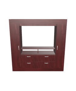 Stylish Wooden Storage Unit 3D - Furniture 3D Model