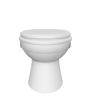 Stylish Bathroom Toilet Model 3D - Household 3D Model