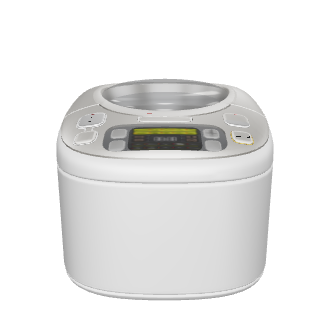 High-Tech Rice Cooker Model - 3D Model