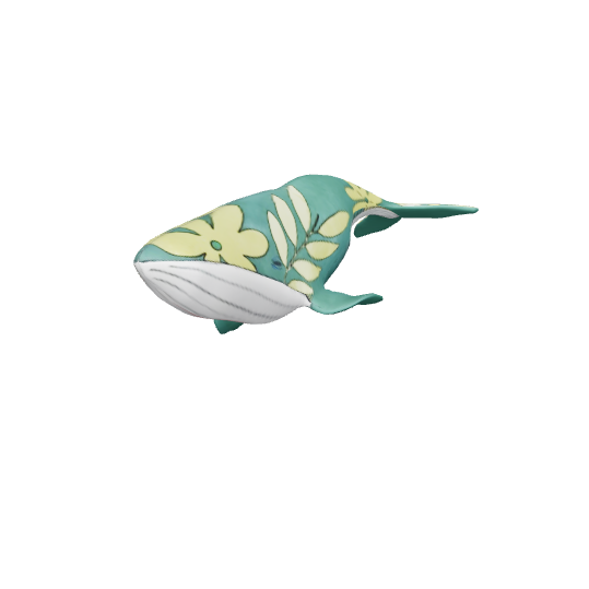 Stylized Tropical Whale 3D Model - Animals 3D Model