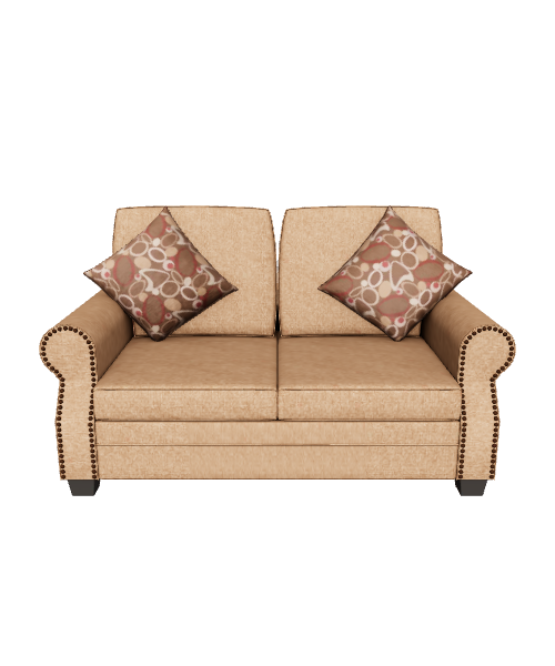 Stylish Sofa with Cushions - 3D Model