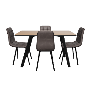 Stylish Dining Table Set 3D - 3D Model