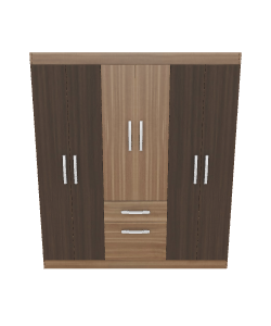 Stylish Wooden Cabinet 3D Model - 3D Model