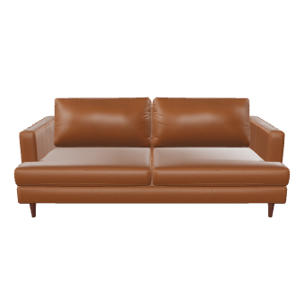 Modern Leather Sofa 3D Model - 3D Model