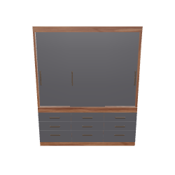 Contemporary Display Cabinet 3D Model - 3D Model