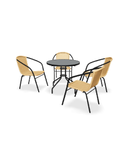 Contemporary Outdoor Dining Set 3D - 3D Model