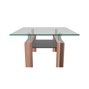 Stylish Glass Coffee Table 3D - 3D Model
