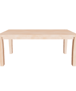 Elegant Wooden Dining Table 3D - 3D Model