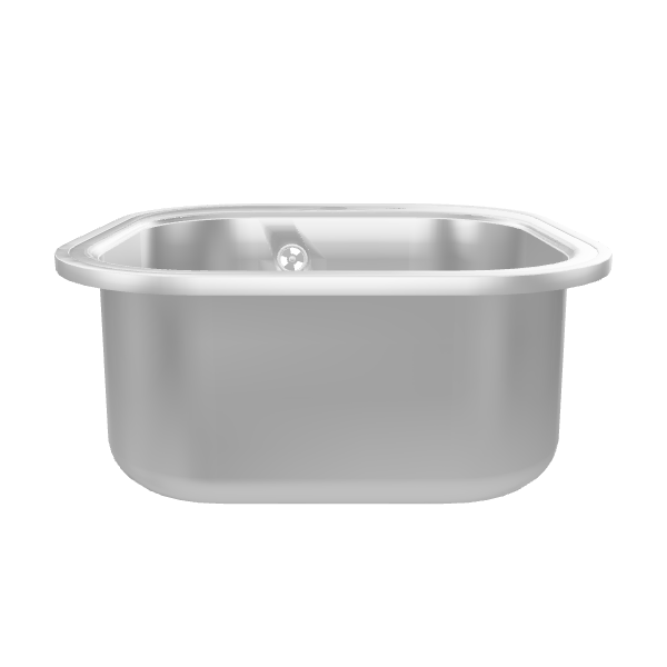 Modern Stainless Steel Sink Model - 3D Model
