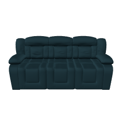 Sleek Modern Fabric Sofa - 3D Model