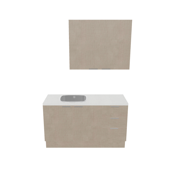 Modern Kitchen Sink Cabinet 3D - 3D Model