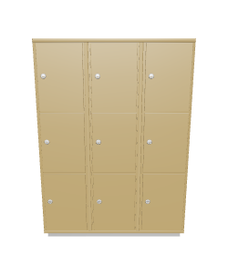 Stylish Storage Locker Model 3D - Furniture 3D Model