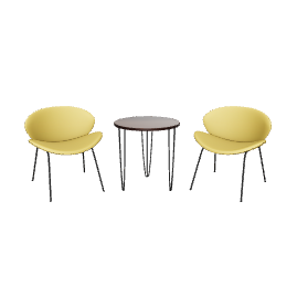 Stylish Modern Lounge Set 3D - 3D Model