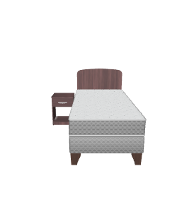 Stylish Single Bed Model 3D - Furniture 3D Model