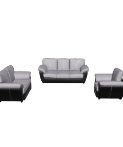 Stylish Fabric Sofa Set 3D - 3D Model