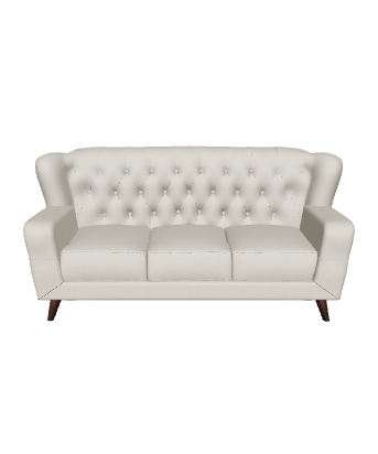 Elegant Fabric Sofa 3D Model - 3D Model