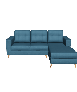 Modern Fabric Sectional Sofa 3D Model - Furniture 3D Model