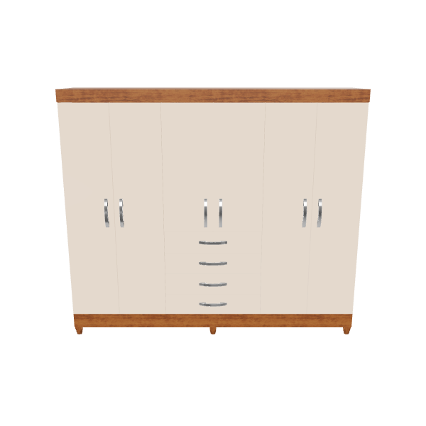 Modern Wooden Cabinet 3D Model - 3D Model