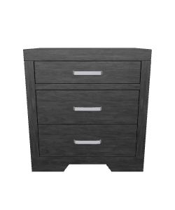 Buró Austria Gris 3D Model - 3D Model