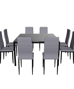 Modern Dining Table Set 3D - Furniture 3D Model