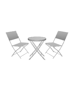 Stylish Outdoor Bistro Set 3D - 3D Model