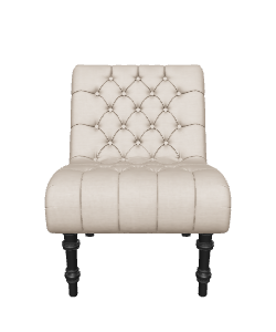 Elegant Fabric Accent Chair 3D - 3D Model