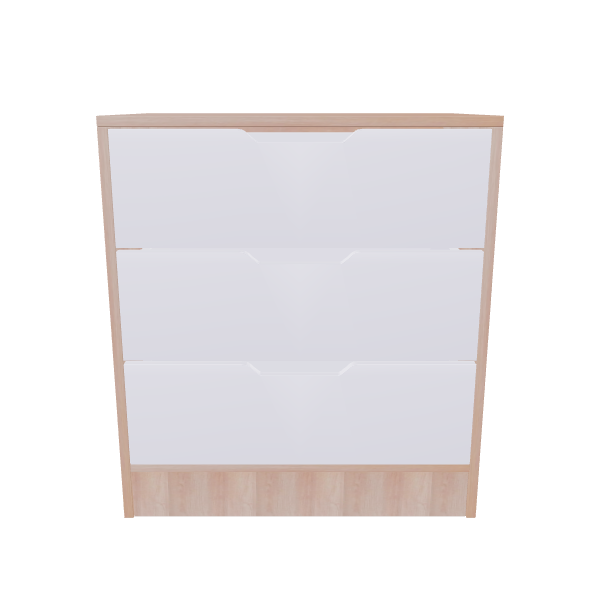 Minimalist Wooden Storage Cabinet 3D - 3D Model