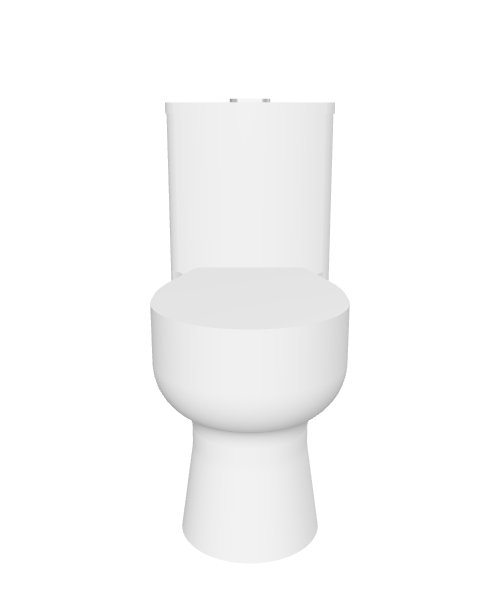 Contemporary Toilet Ceramic Model - Household 3D Model