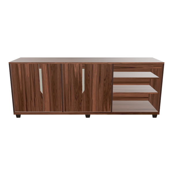 Stylish Wooden Cabinet Model - 3D Model