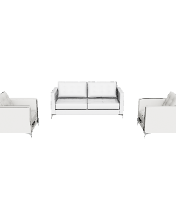 Living Room Sofa Set 3D Model - Furniture 3D Model