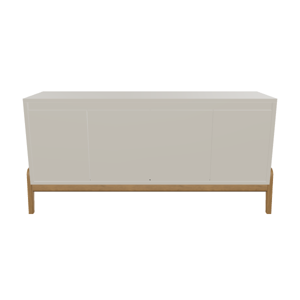 Modern 4-Door Buffet Cabinet 3D - 3D Model