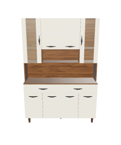 Stylish Wooden Cabinet 3D Model - 3D Model