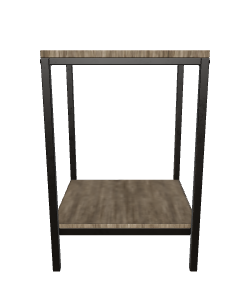 Minimalist Wooden Shelf Model - 3D Model