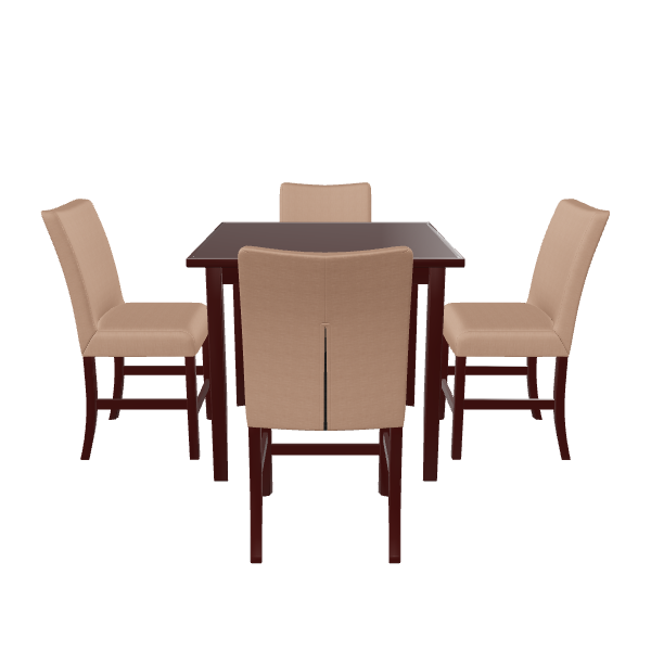 Stylish Dining Table Set 3D - 3D Model
