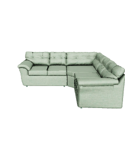 Stylish L-Shaped Sofa 3D Model 3D Model