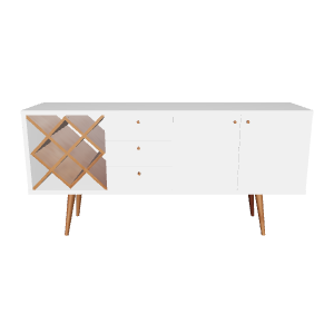 Stylish Modern Sideboard 3D Model - Furniture 3D Model